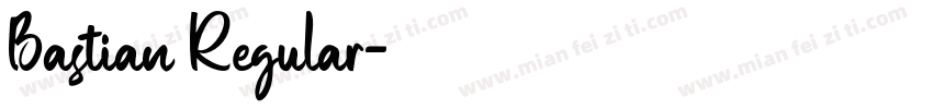 Bastian Regular字体转换